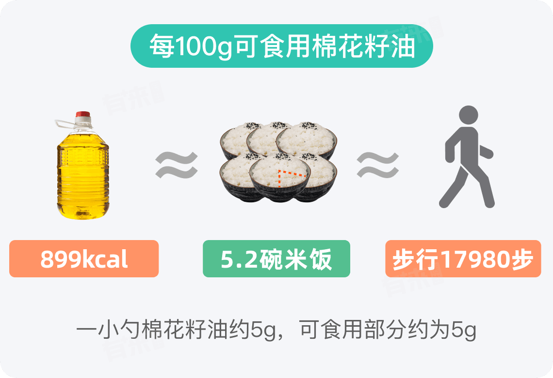 棉花籽油的热量