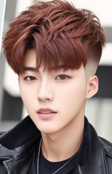 两侧铲短微分碎盖，年轻男生的时尚发型之选