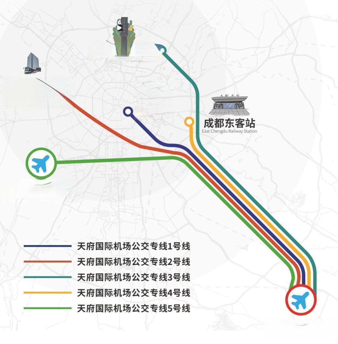 成都天府机场：5条大巴专线实现24小时运营