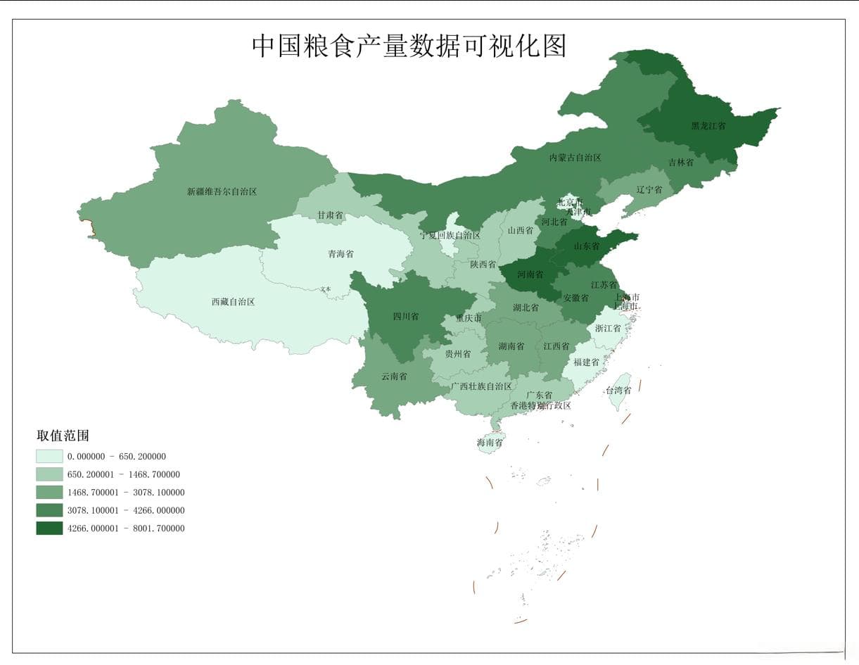 使用ArcGIS实现简单的数据可视化