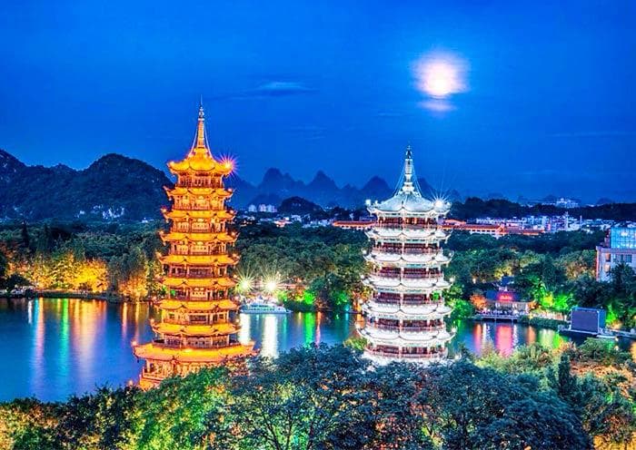 山水田园 | 桂林+阳朔+象鼻山+芦笛岩精华3日游（漓江游船+遇龙河竹筏）