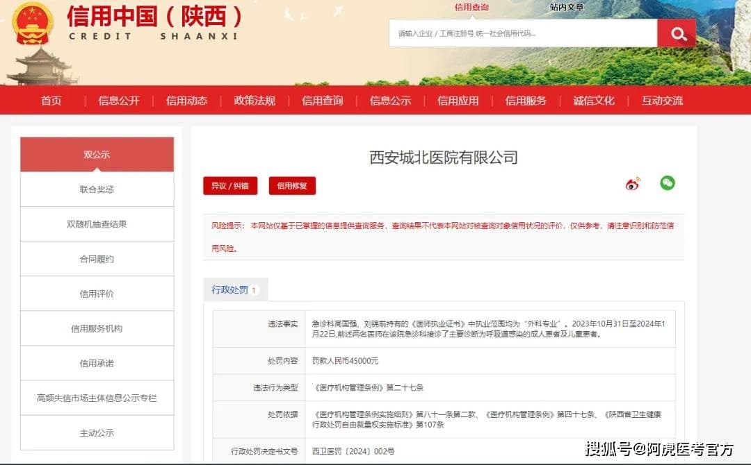 医生超范围执业被罚4.5万，医疗行业执业规范引关注