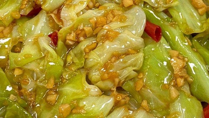 手撕包菜的制作方法