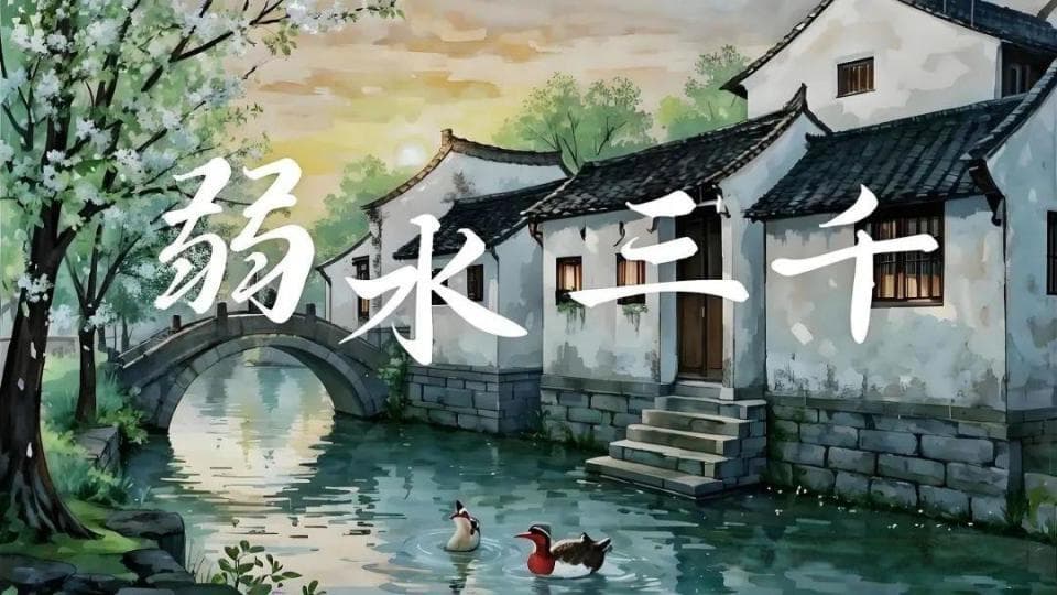 "弱水三千，只取一瓢"：这句经典爱情誓言的真正出处