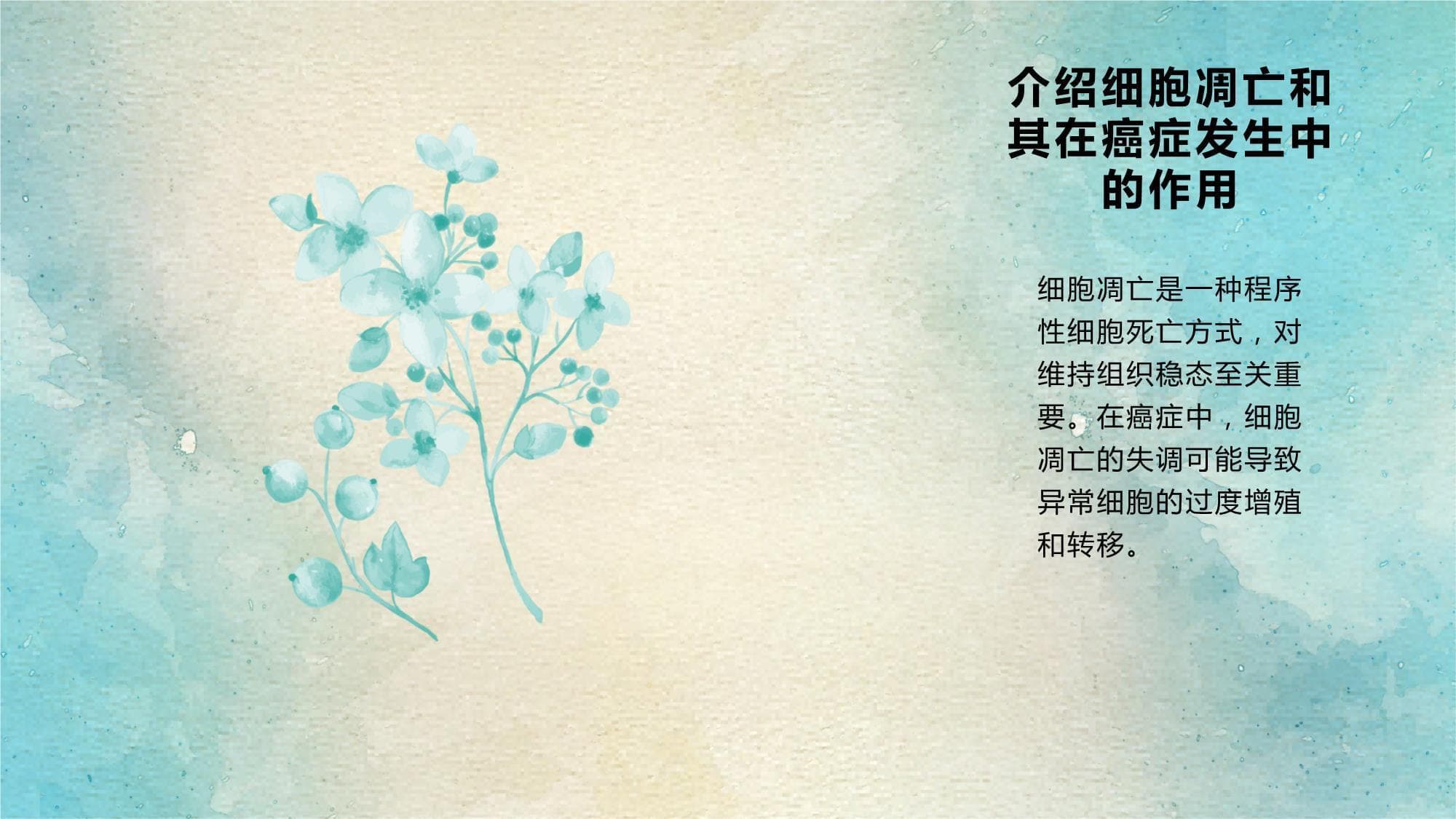 细胞凋亡与癌症发生