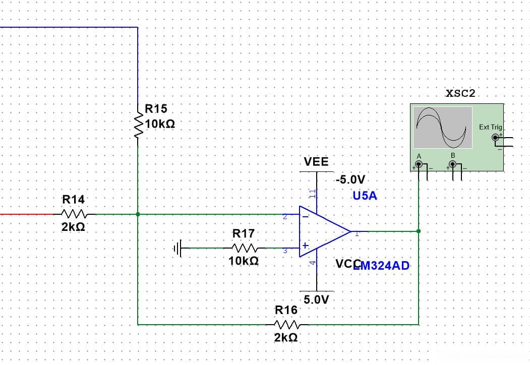 Multisim仿真：通过相加器实现波形按比例叠加功能