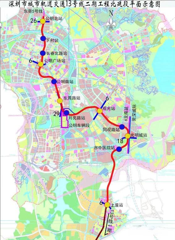 深圳地铁13号线将于2024年底开通运营，串联南山、宝安、光明三区