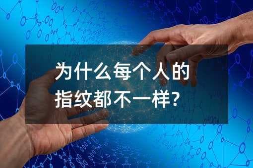 为什么每个人的指纹都不一样？