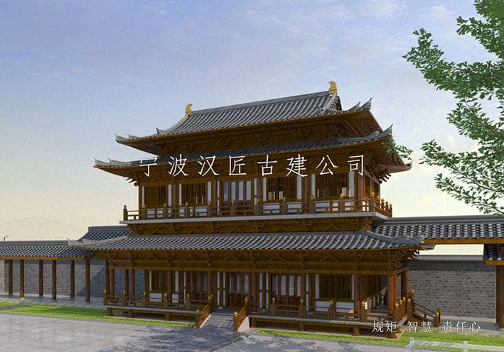 现代设计在仿古建筑中的应用