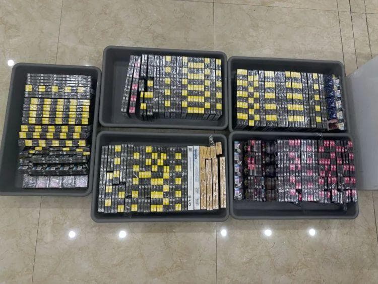 满洲里海关查获“蚂蚁搬家”式走私香烟案，涉案香烟达17200支