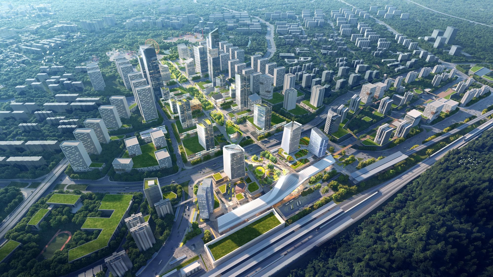 惠州市惠阳站综合交通枢纽设计方案：站城一体的未来交通枢纽