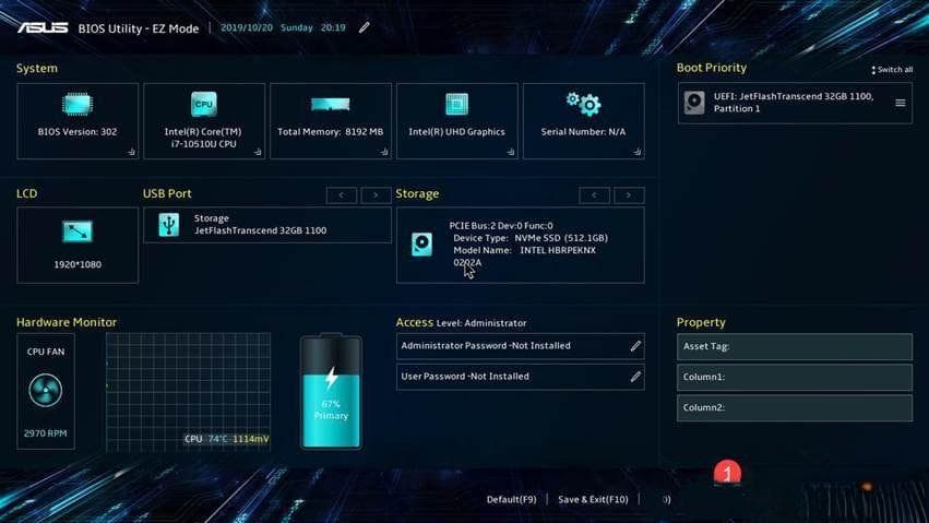 华硕主板关闭Intel VMD技术的BIOS设置步骤