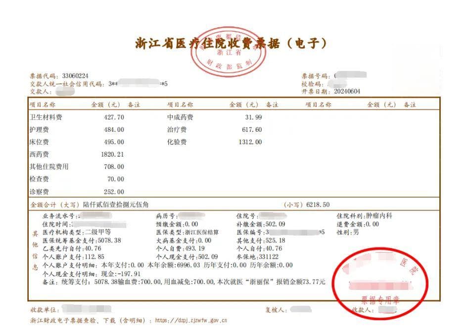 医保统筹、个人自付……一文读懂医保发票条目