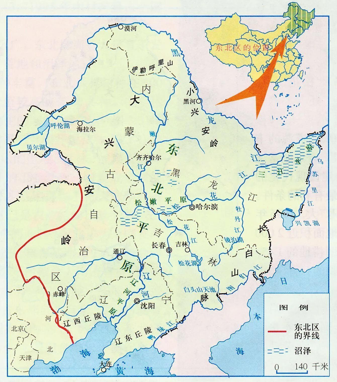 中国三大平原是哪三个，中国三大平原分布图