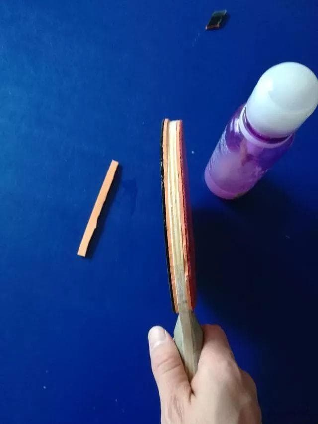 乒乓球护边种类优缺点介绍及利用胶皮下脚料DIY球拍护边方法
