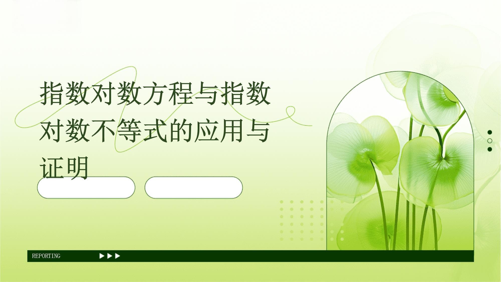 指数对数方程与指数对数不等式的应用与证明