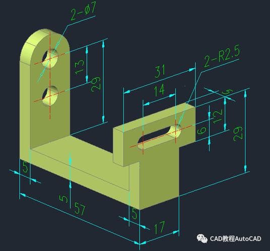 CAD机械制图教程：三视图识读指南