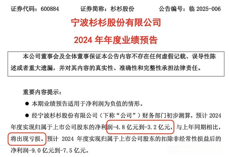 杉杉股份“危机四伏”：业绩骤变转亏，控股股东被申请重整！遗孀“上位”挑战多