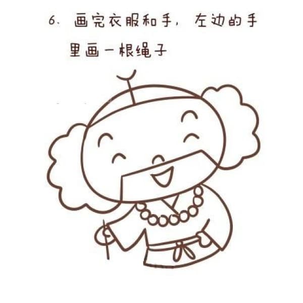 五步学会画沙僧：简笔画教程及上色技巧