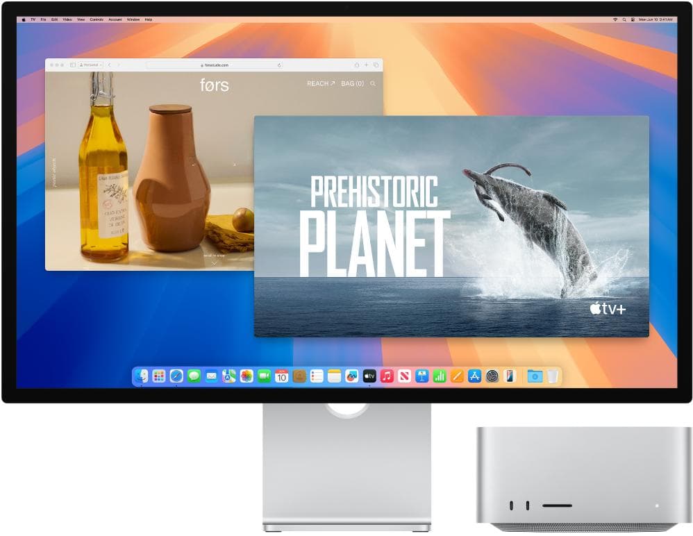 将显示器连接到 Mac Studio
