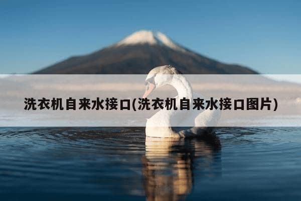 洗衣机自来水接口安装指南