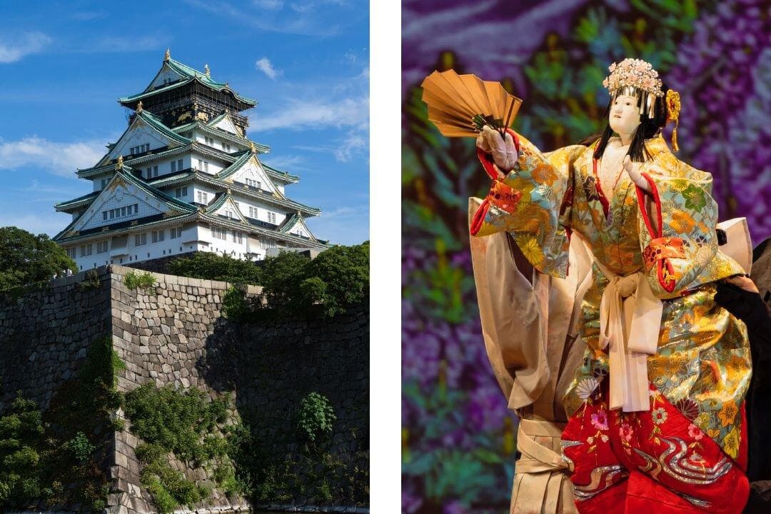 在大阪欣赏日本传统文化 　木偶净琉璃文乐