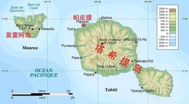 南太平洋上的法属波利尼西亚：5大群岛组成，旅游业发达