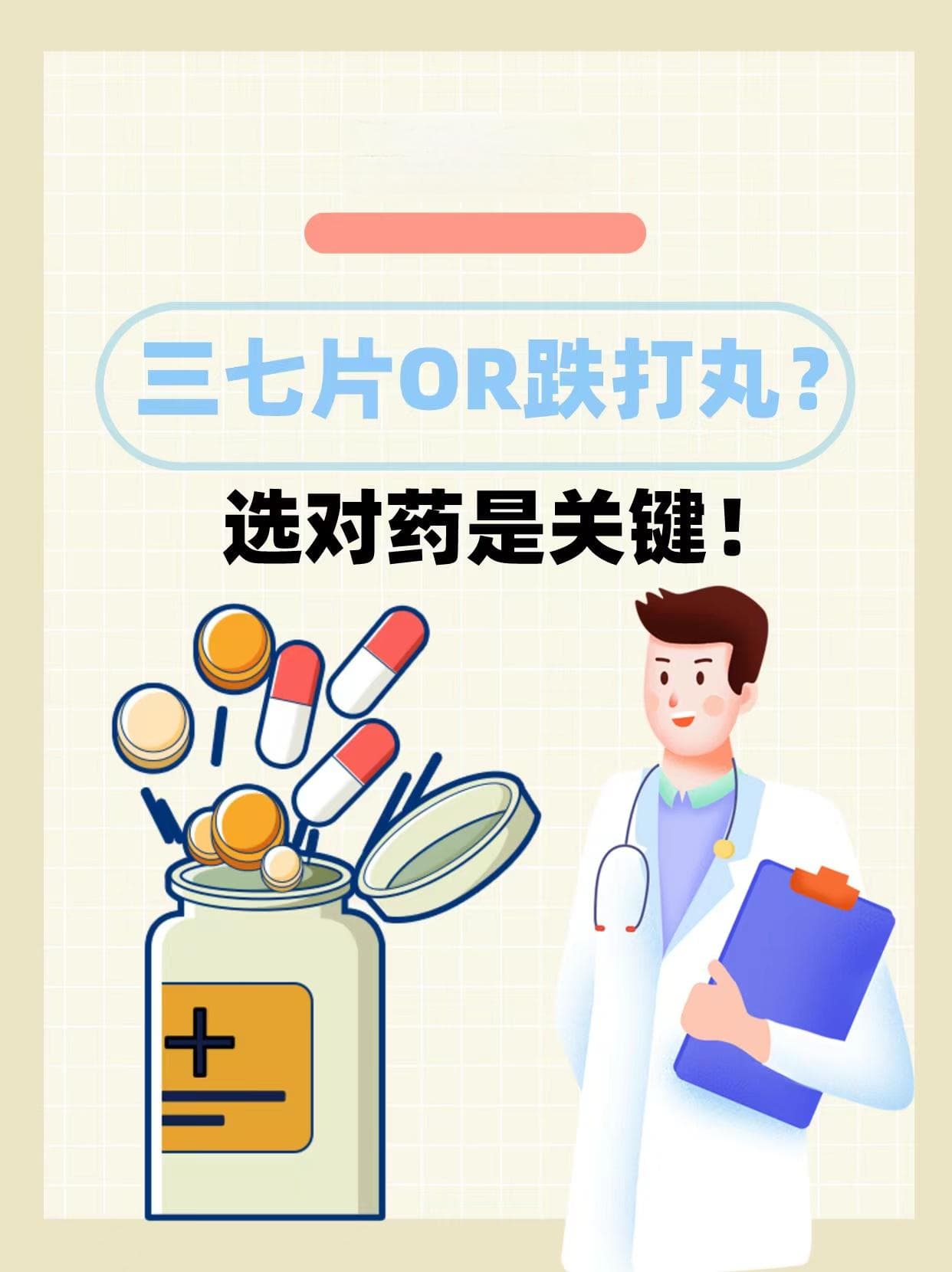 脚崴了，三七片OR跌打丸？选对药是关键！