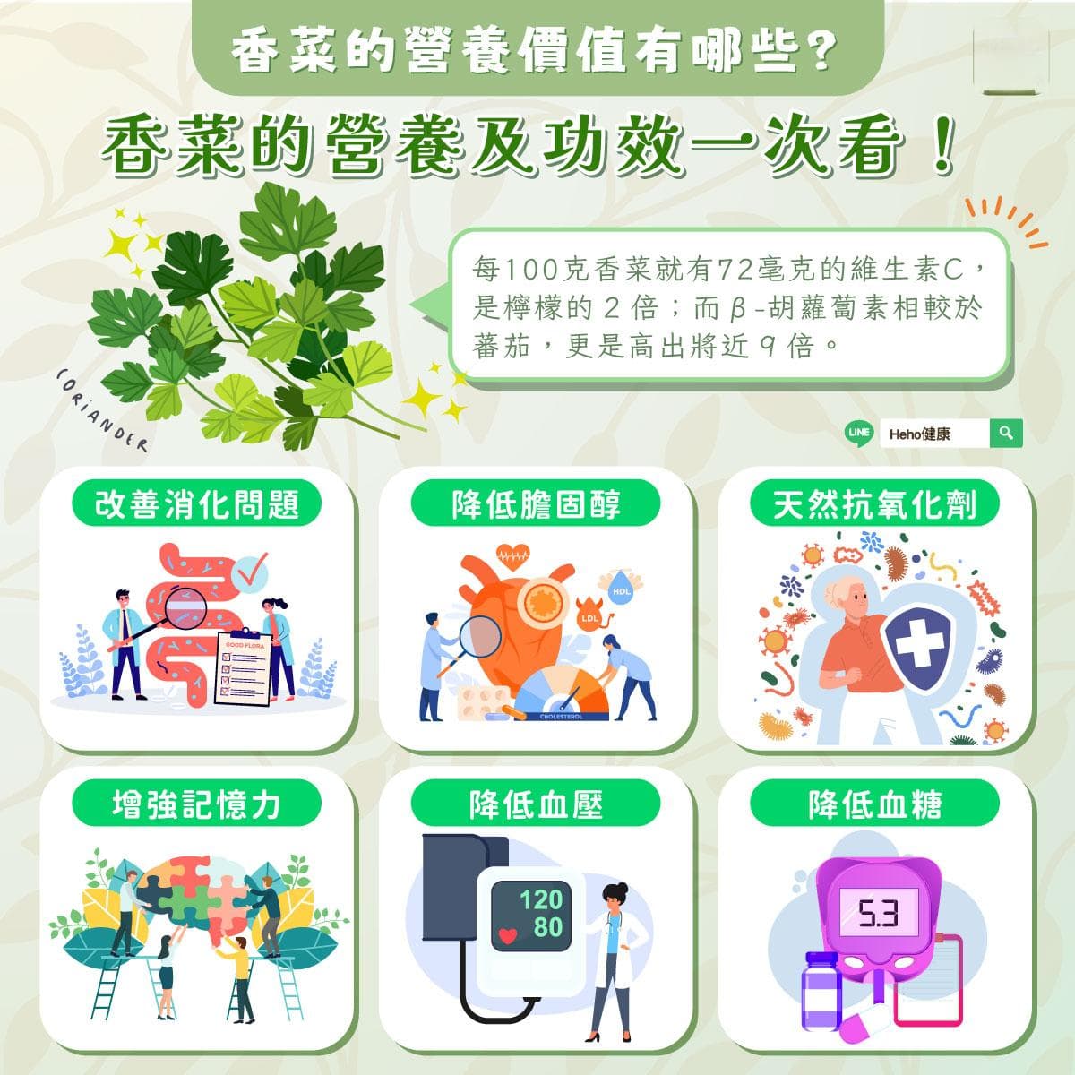香菜竟是宝！可降血脂、防失智？营养价值、功效和禁忌一次看