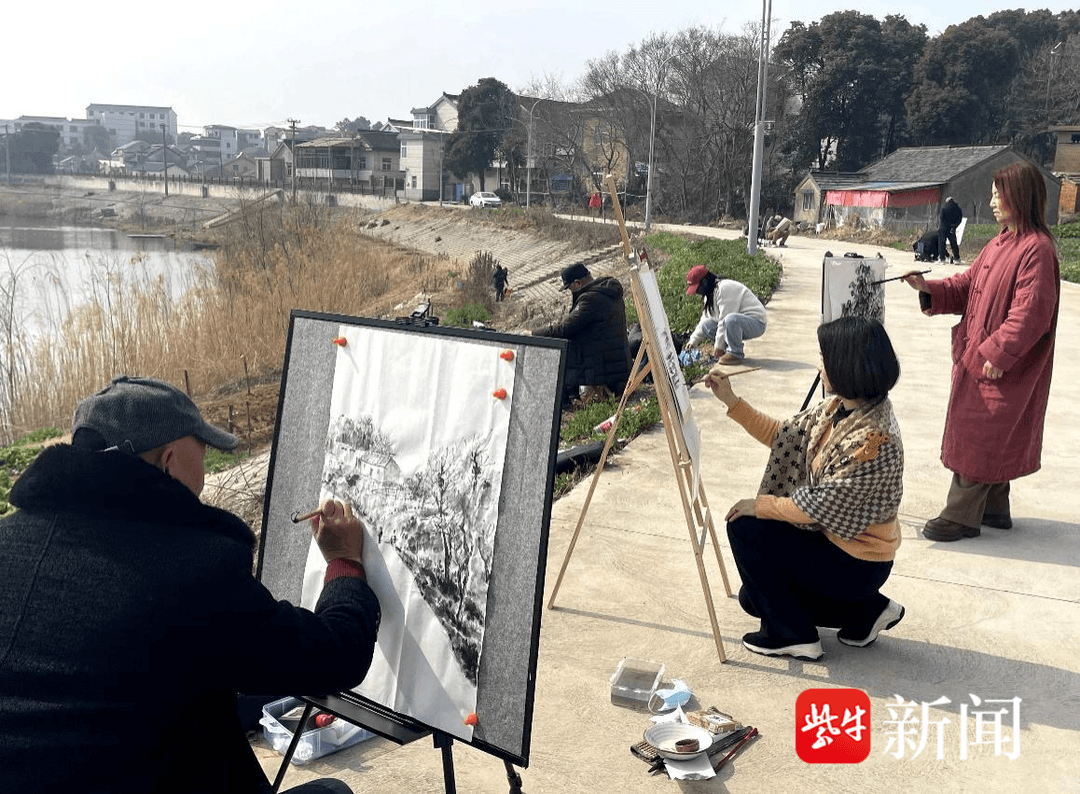 以美术为桥梁，让更多人了解南京高淳的水文化