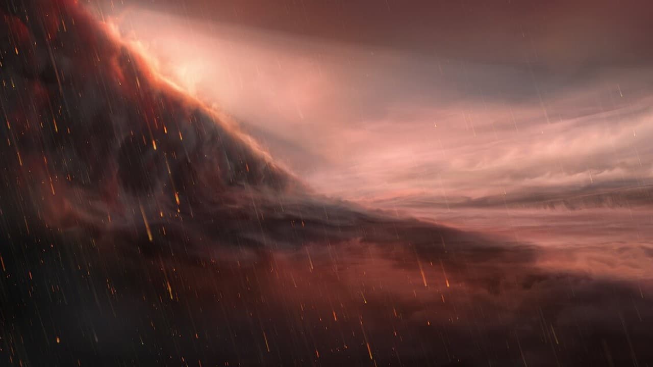 地狱般的系外行星WASP-76b的天空降下铁雨，产生彩虹般的效果
