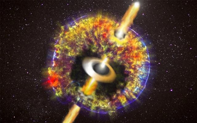 中子星碰撞 在"宇宙地狱"中锻造出重元素