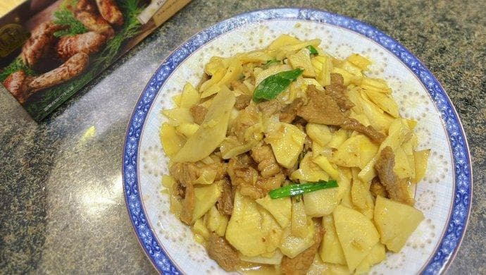 家常冬笋炒肉