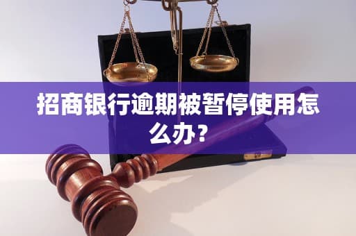 招商银行逾期被暂停使用怎么办？