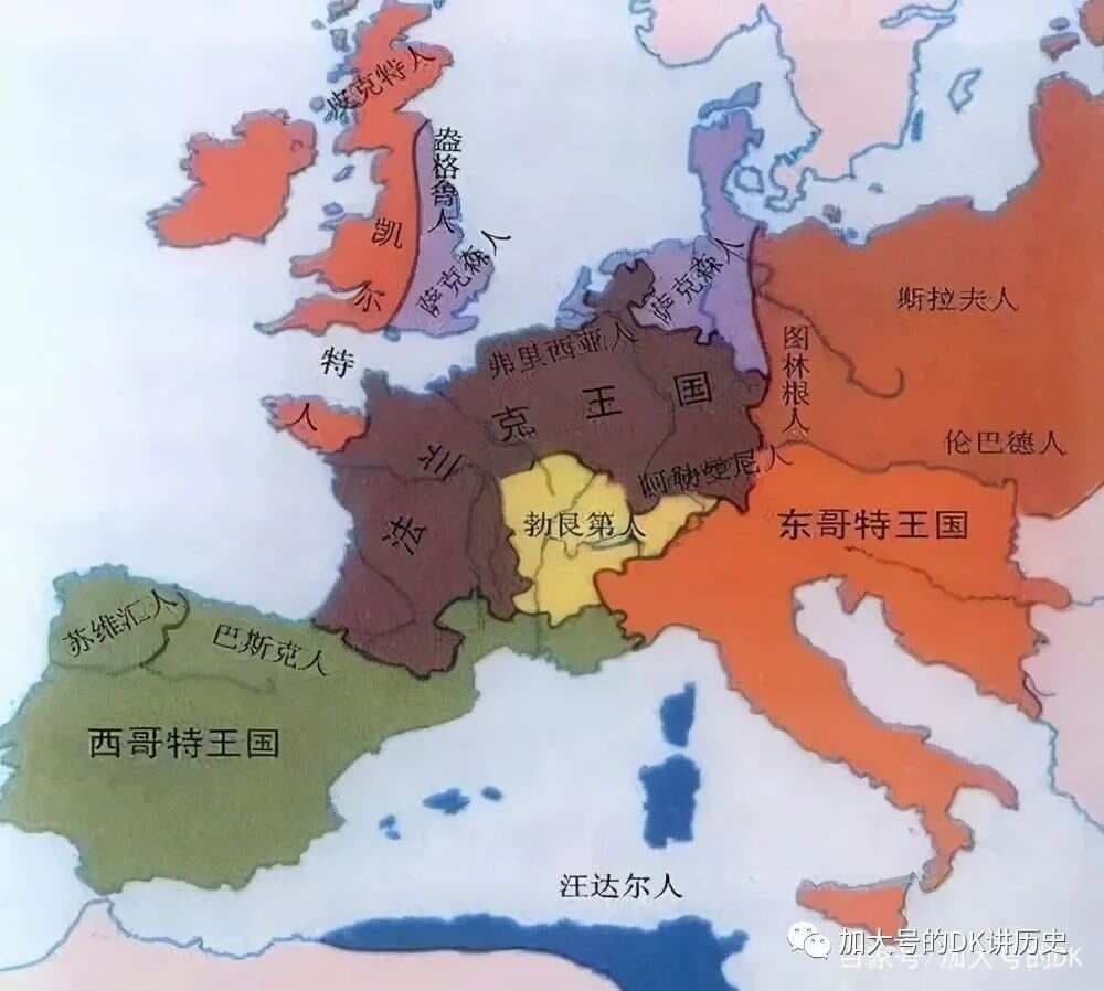 西罗马帝国竟被如此瓜分，日耳曼人诸国——古西亚简史53