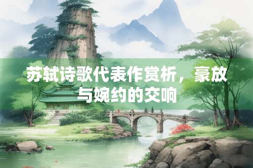 苏轼诗歌代表作赏析，豪放与婉约的交响