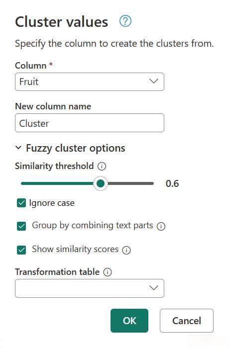 模糊匹配在 Power Query 中的工作原理