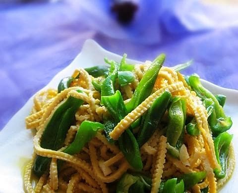 尖椒干豆腐丝：简单家常菜的做法