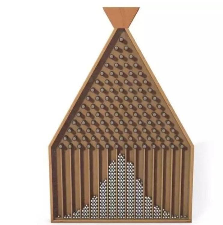 用Manim实现高尔顿板（Galton Board）