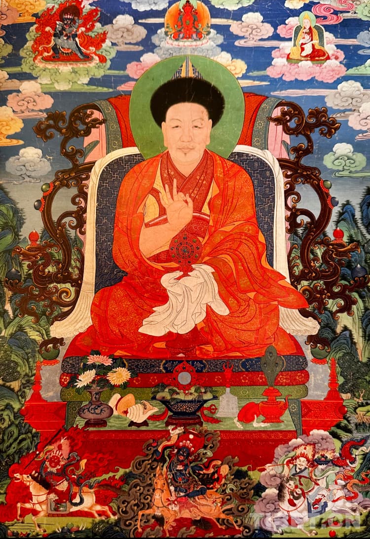 《六世班禅画像》唐卡：民族文化交流交融的历史见证