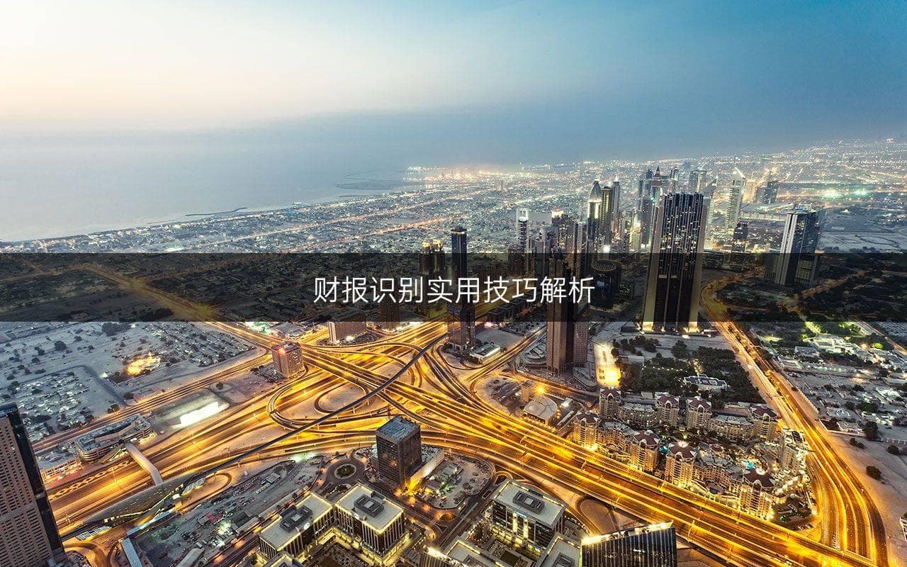 财报识别实用技巧解析