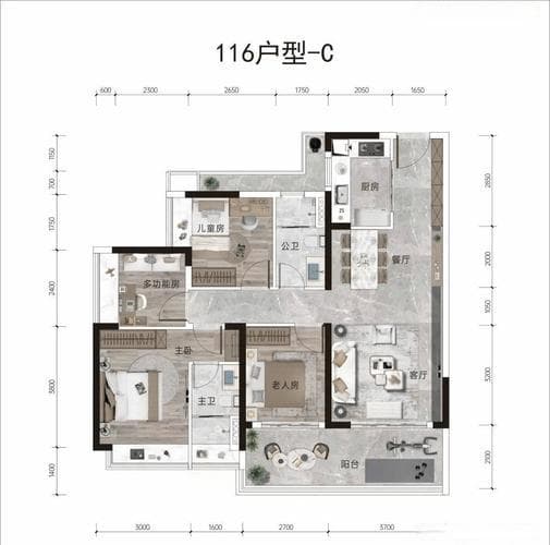 89平米三室一厅装修案例：空间大了一倍，只花了14万！