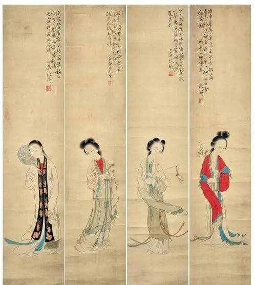 淡眉如秋水 玉肌伴轻风——浅析改琦款《四季美人图》