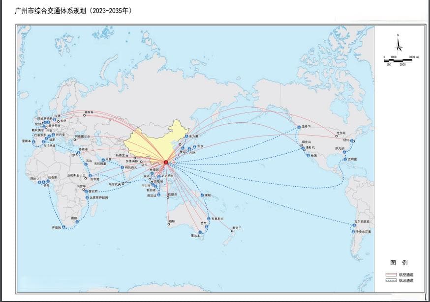 2035广州交通：55地铁，45分钟通勤，“电鸡”有序……