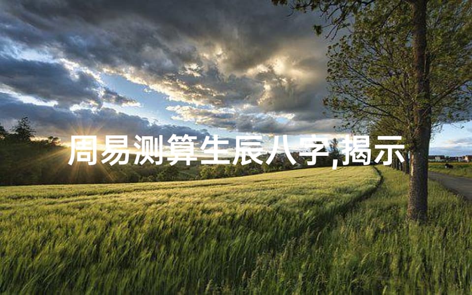 周易测算生辰八字,揭示命运奥秘-周易与现代生活的融合