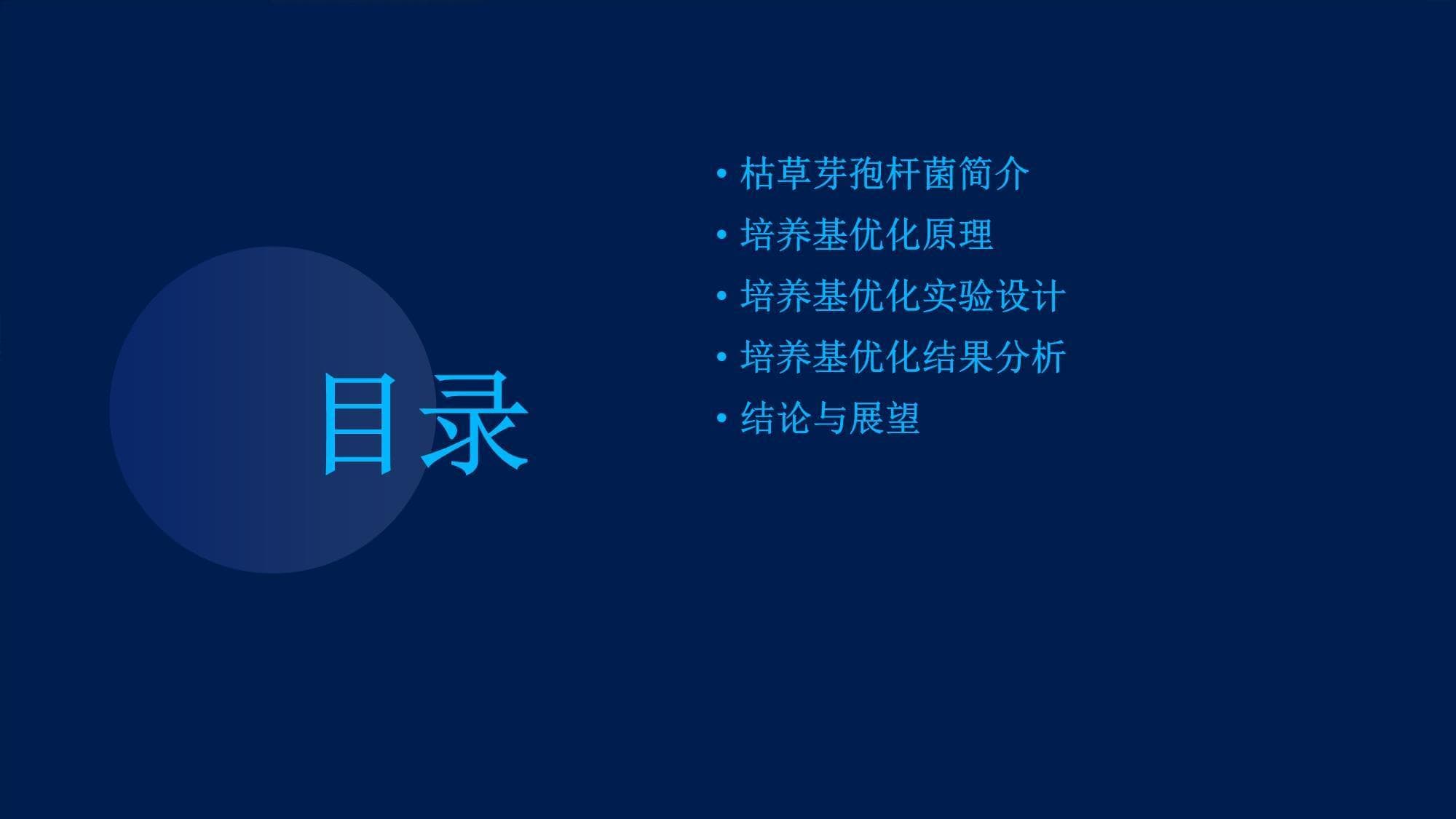 枯草芽孢杆菌培养基优化研究