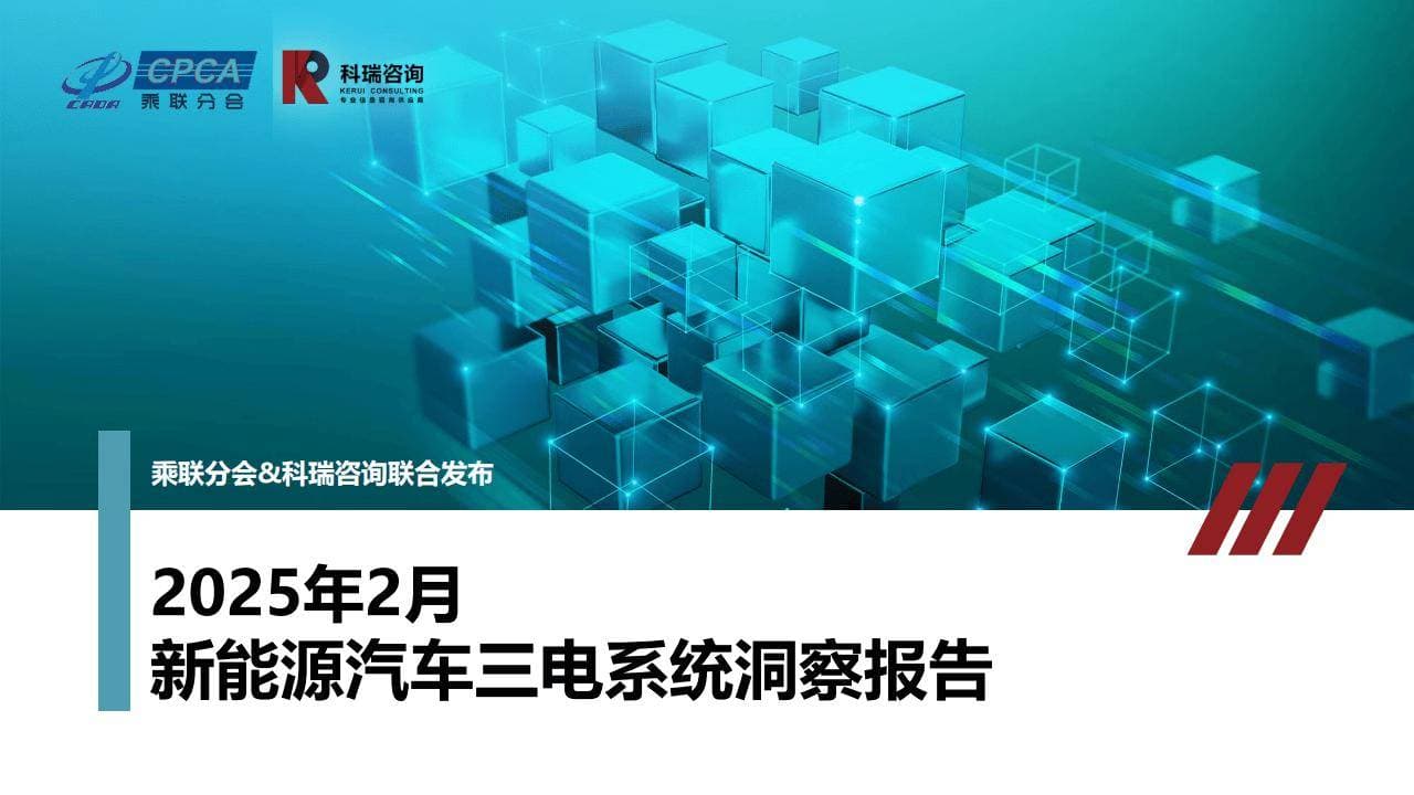 2025年2月新能源汽车三电系统竞争格局及48V低压系统趋势深析