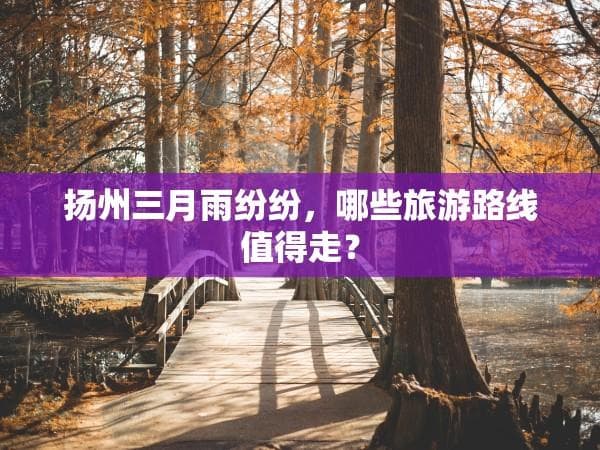 扬州三月雨纷纷，哪些旅游路线值得走？