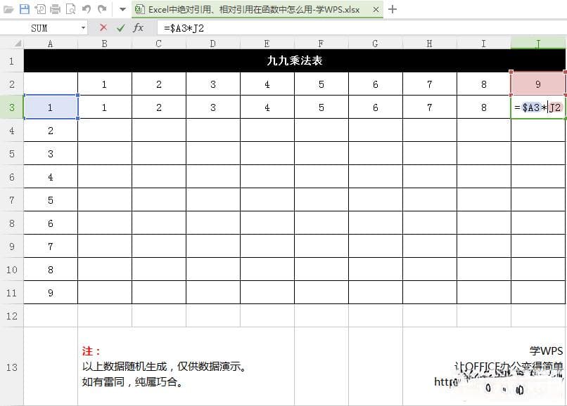 Excel中绝对引用、相对引用和混合引用的使用详解