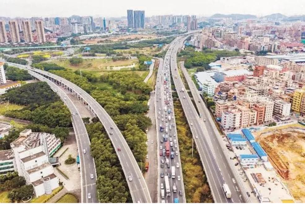 广深高速扩建工程全面启动：总投资471亿元，部分路段将拓宽至12车道